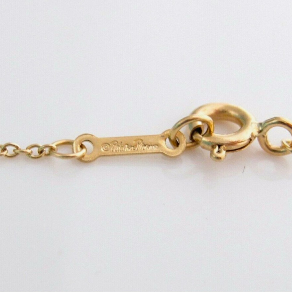New Tiffany & Co 18K Yellow Gold Butterfly Picasso Pendant Necklace - Picture 4 of 7